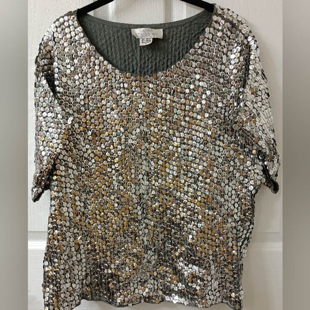 Sandy Starkman silver metal top L